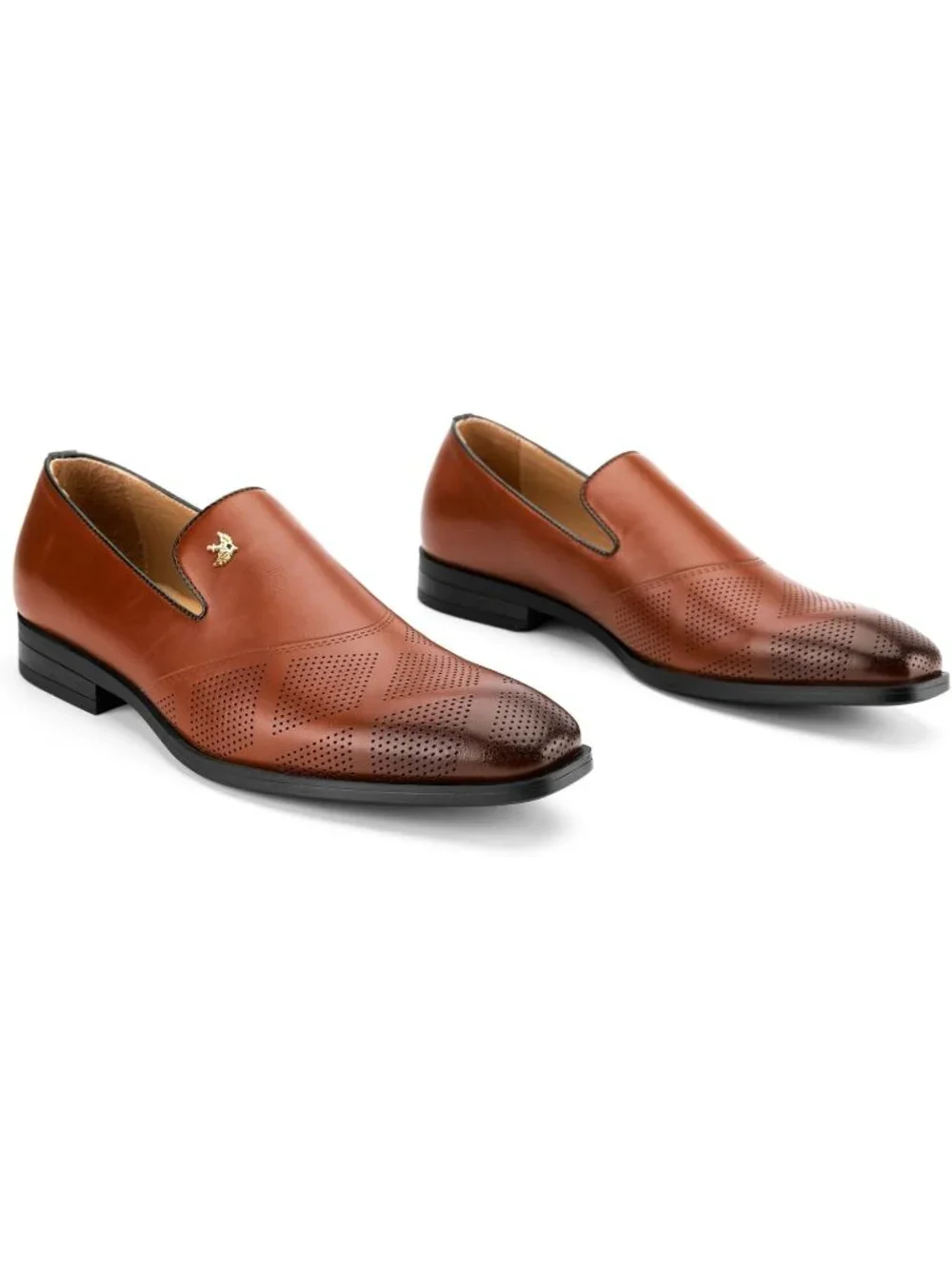 Men's Brown Pu Leather Tassel Slip On Loafers Formal Events Dress Shoes